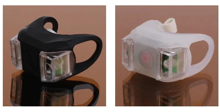 Original supplier photo showing Black and White silicone light examples; select the required colour