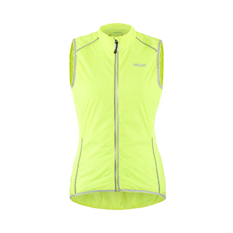 Green sleeveless cycling gilet — exact M-size supplier reference