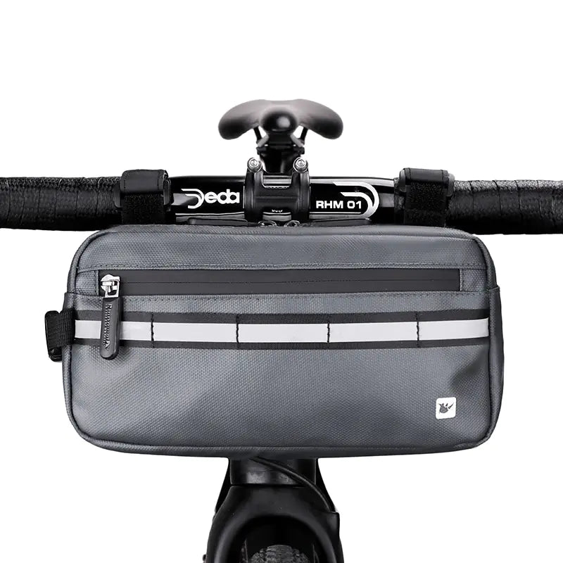 Grey — Bicycle Handlebar Storage Bag — Three Colours