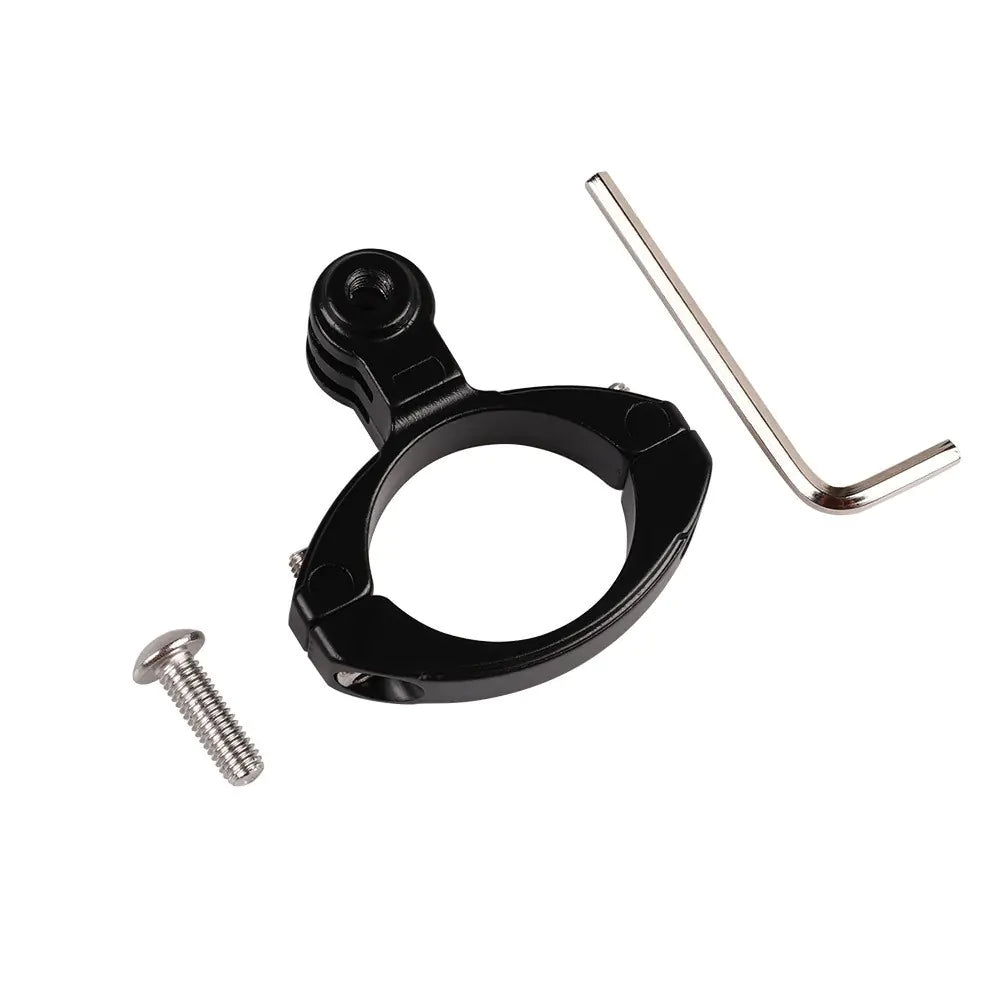 Bicycle handlebar camera mount fitting: Metal O type