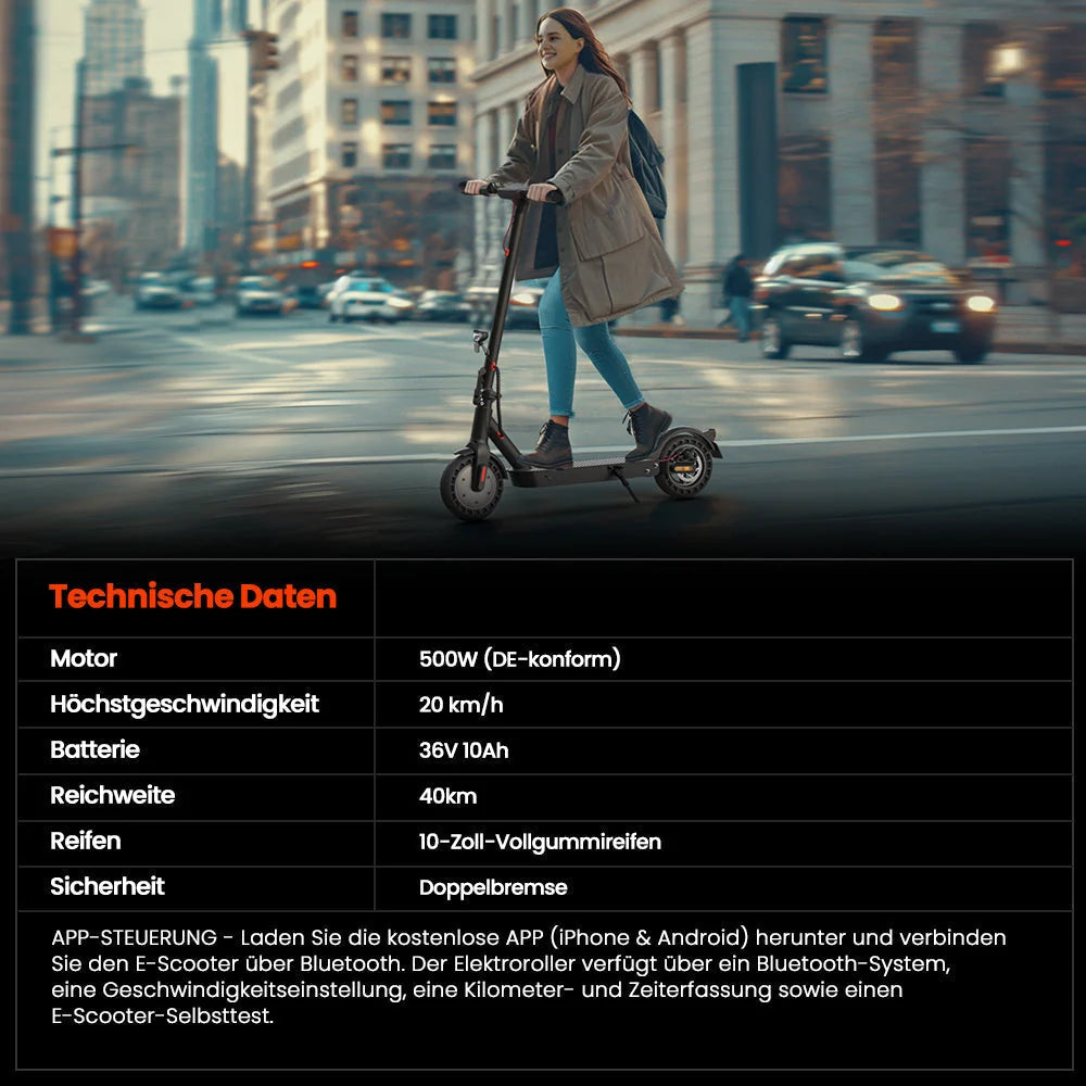 iScooter E9T Max Electric Scooter – product detail