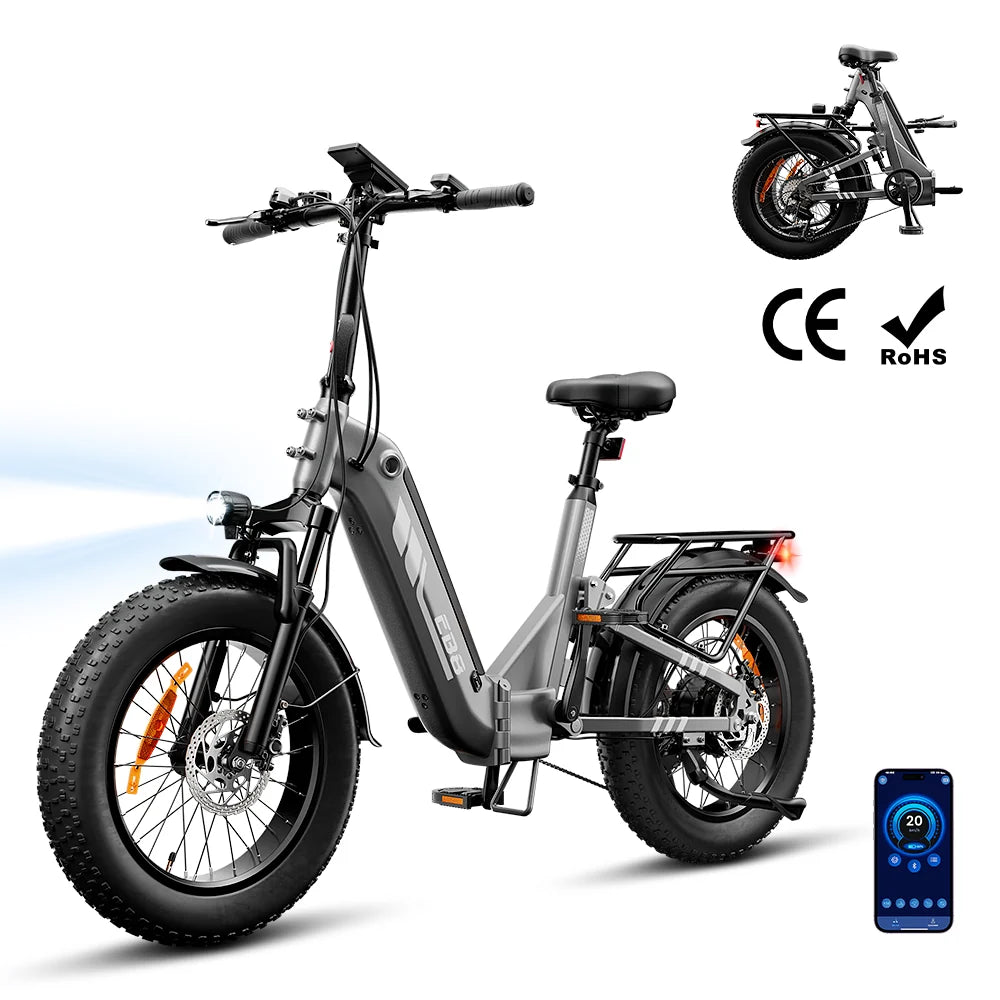 iScooter EB8 Folding Fat Tyre Electric Bike