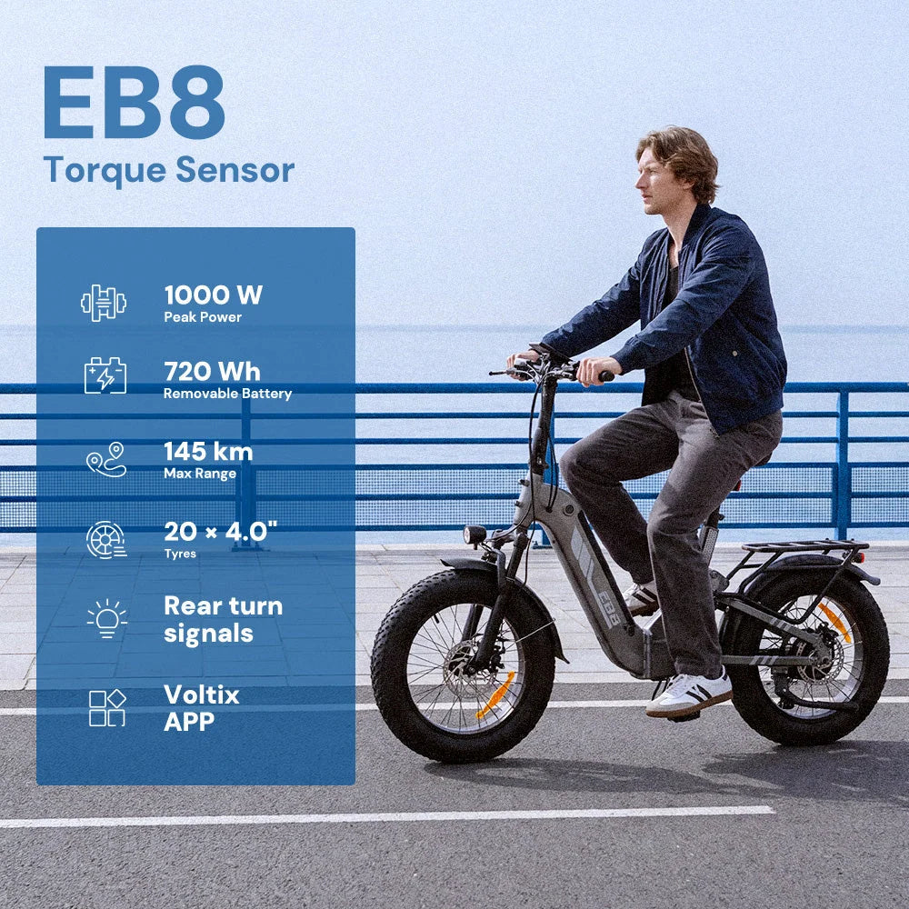 iScooter EB8 Folding Fat Tyre Electric Bike – product detail
