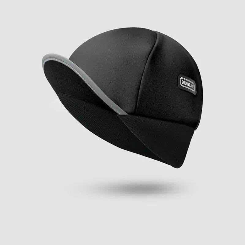 Black — Cycling cap with ear coverage