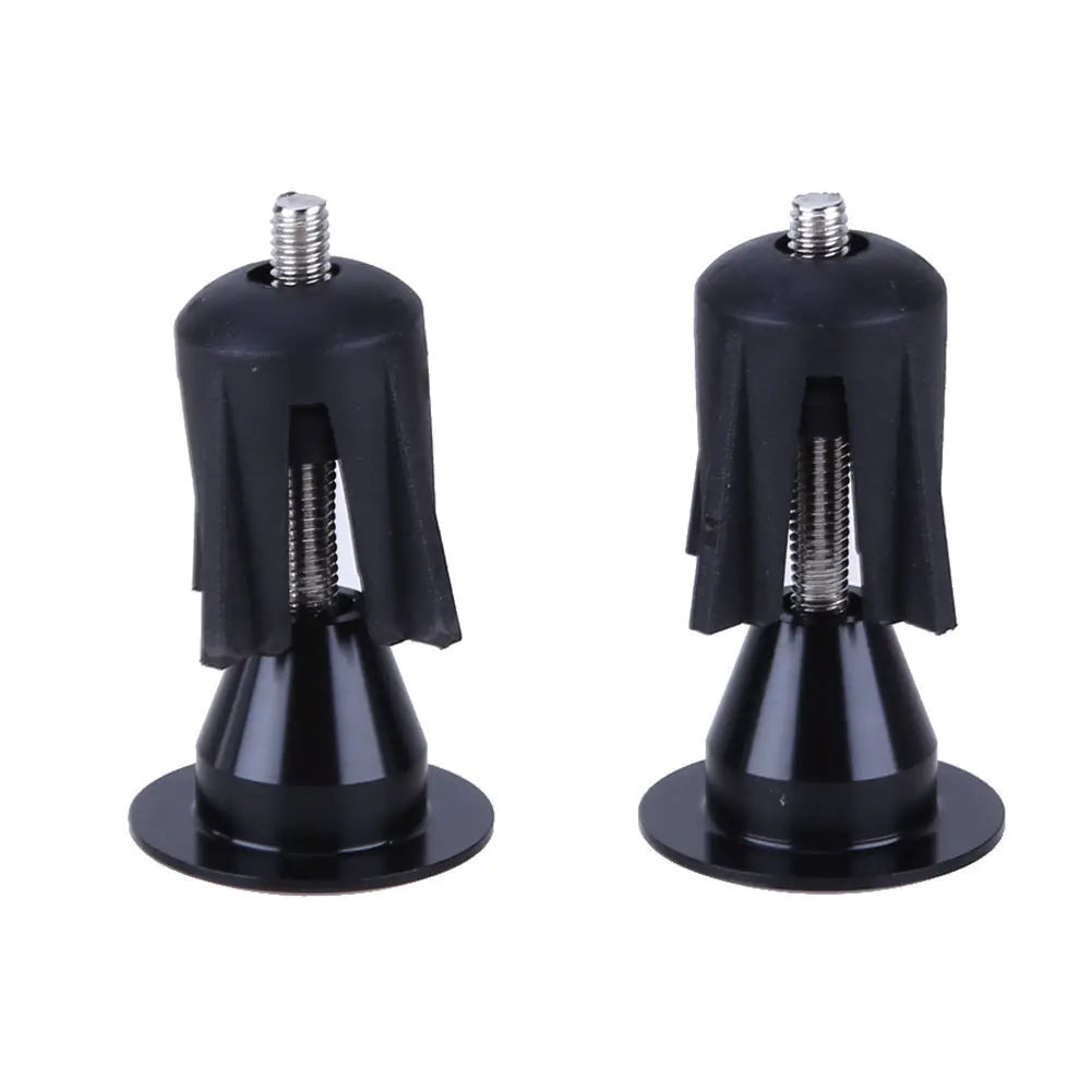 black — Bicycle handlebar end plugs