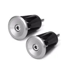 Silver — Bicycle handlebar end plugs