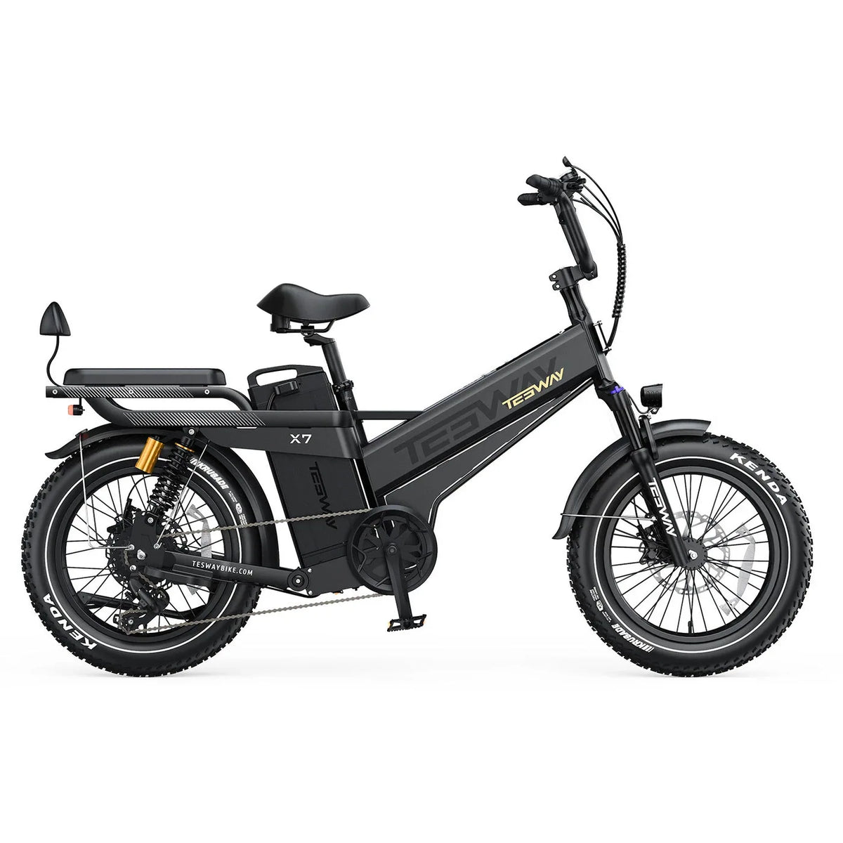 TESWAY X7 Pro long-range electric bike side profile