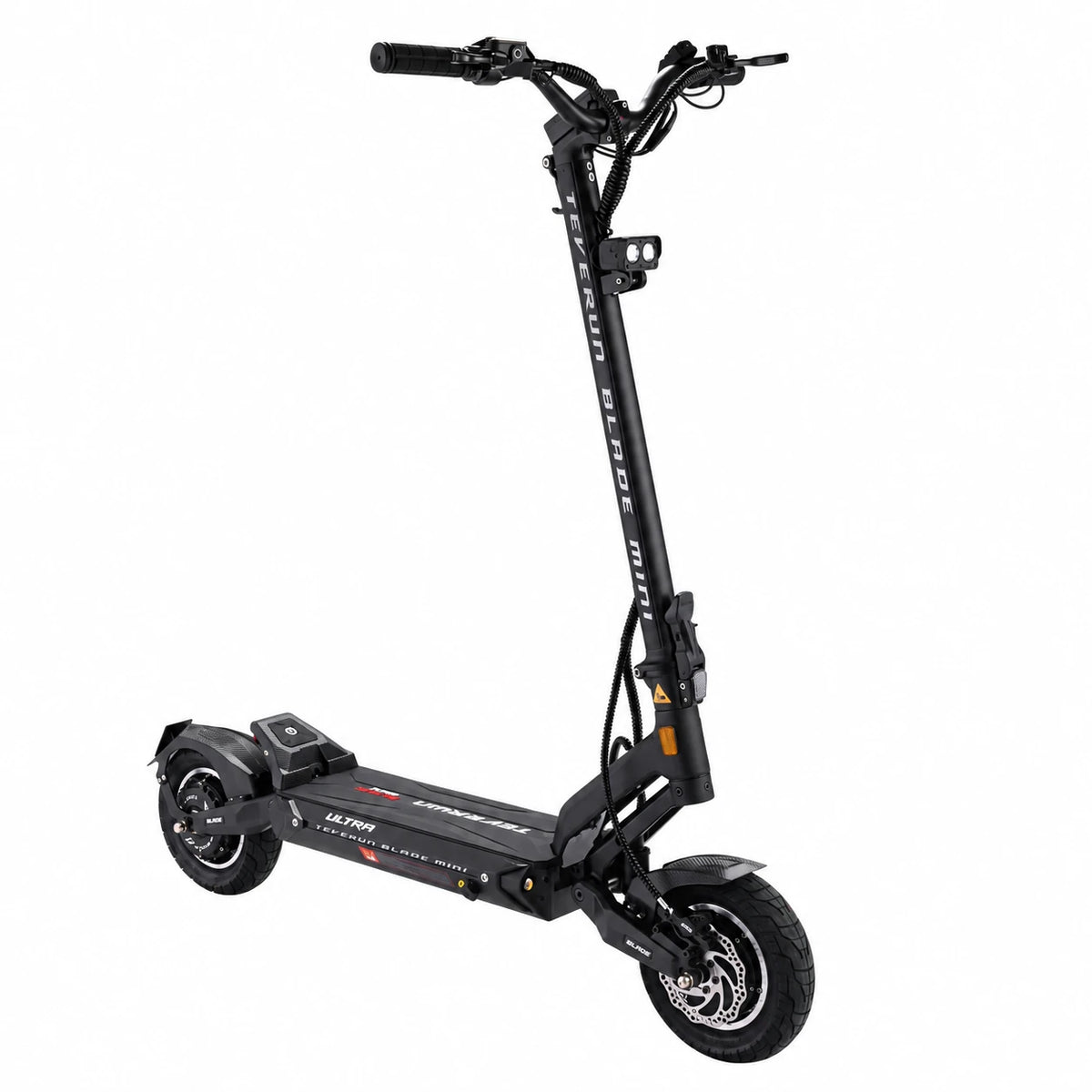 TEVERUN blade mini ultra bosch All Black scooter on white
