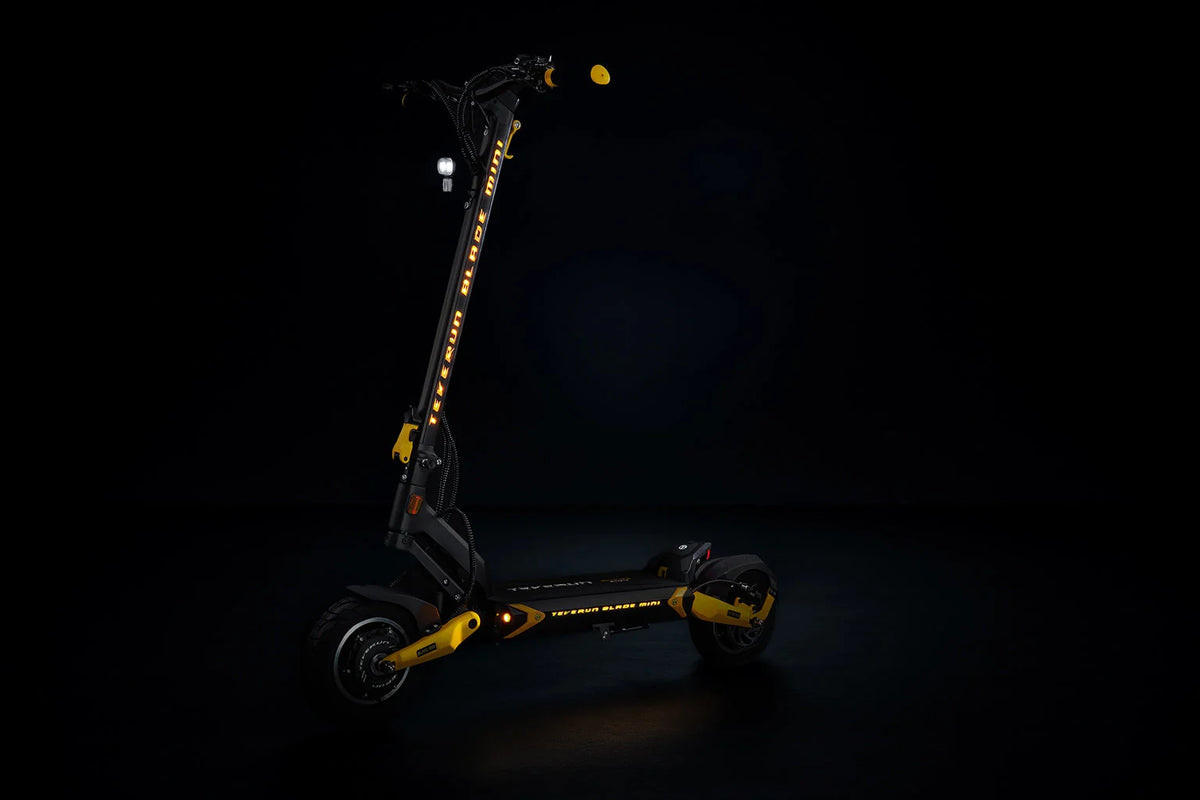 TEVERUN blade mini ultra bosch illuminated scooter and stem