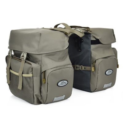 Three-Part Rear Bicycle Pannier Bag