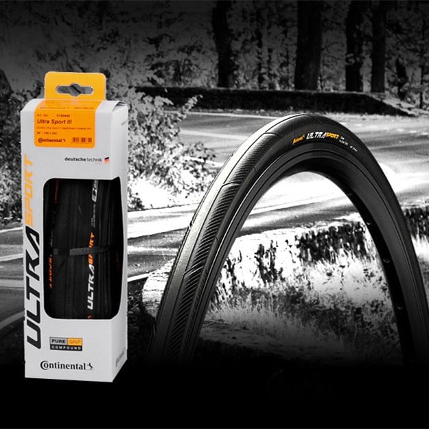 UltraSport Wire-Bead Road Tyre - 25C or 28C