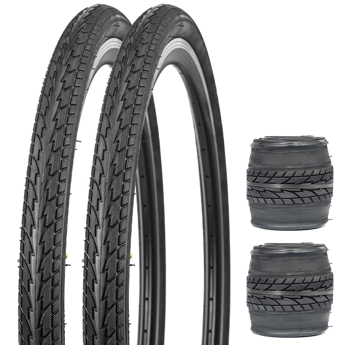 WEEROCK City Bicycle Tyres - 26 x 1.75 Pair