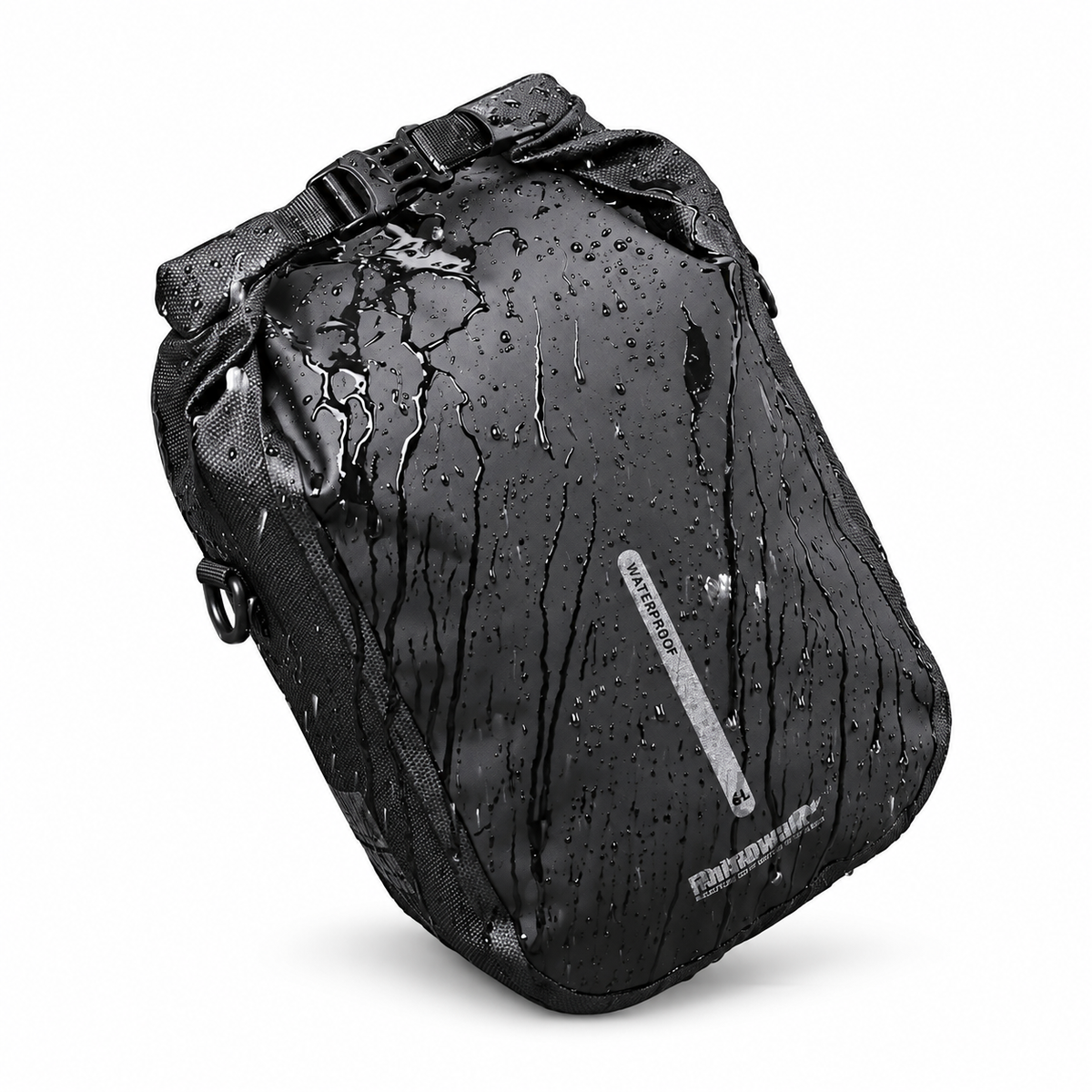 Rhinowalk Black Bicycle Fork Bag — 6 L