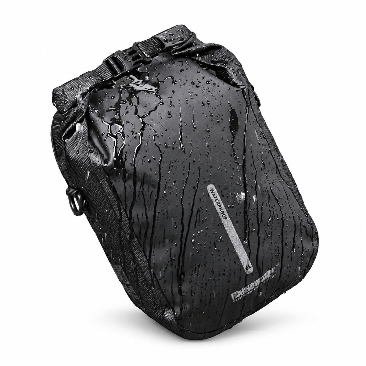 Rhinowalk Black Bicycle Fork Bag — 6 L