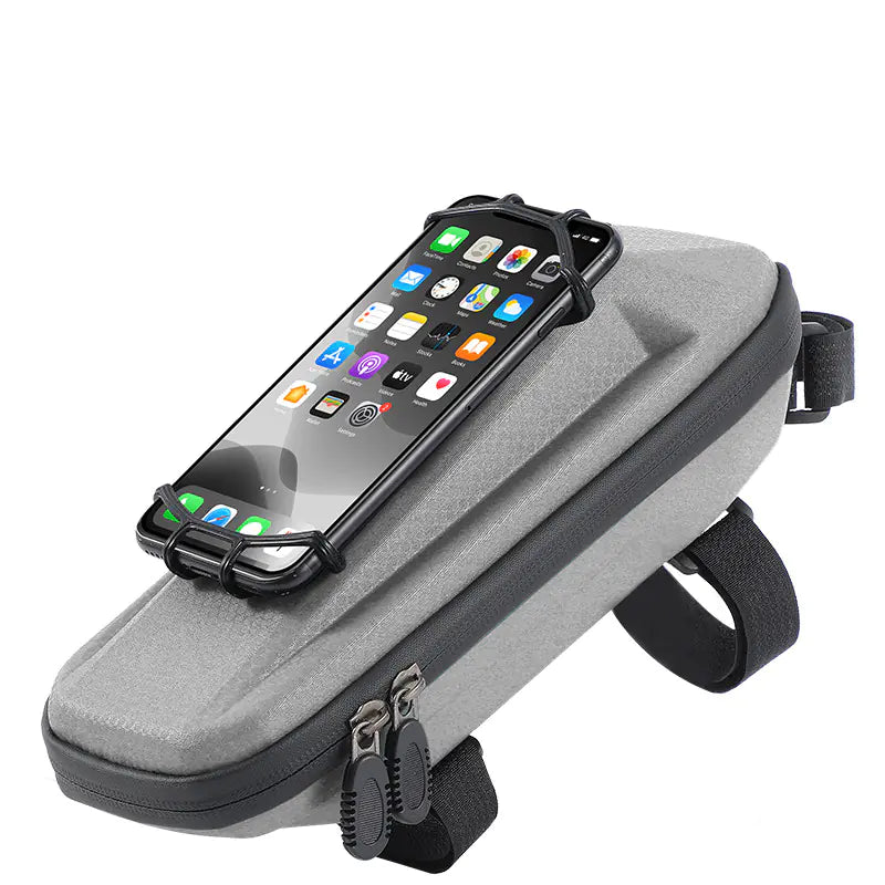 Grey EVA bicycle top-tube bag — exact supplier SKU photo
