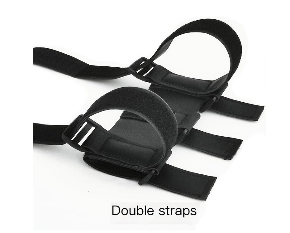 Two-strap bicycle speaker mounting holder; speaker not included