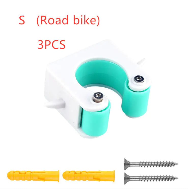 Bicycle parking buckle, supplier Blue / Road bike / 3pcs; pack label shown, full fixing quantity unverified