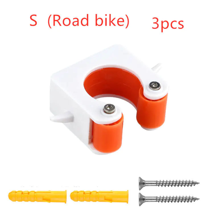 Bicycle parking buckle, supplier Red / Road bike / 3pcs; pack label shown, full fixing quantity unverified