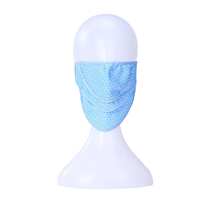 Blue Dot cycling face cover