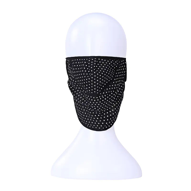 Black Dot cycling face cover