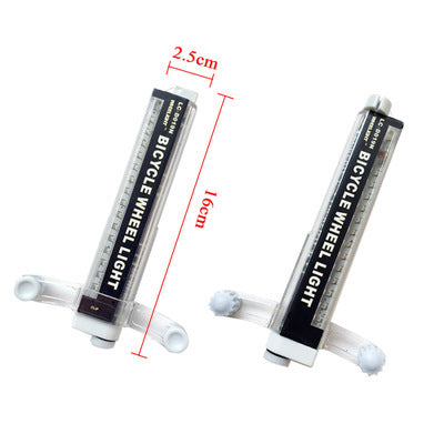 Single 16 LED bicycle spoke light with mounting holder; select the required pack quantity