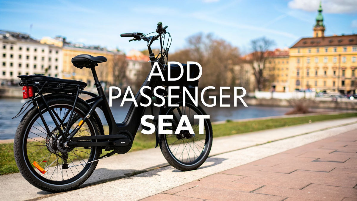 electric bicycle with passenger seat Ridex Trike Black Built for everyday use Electric Bike With Passenger Seat