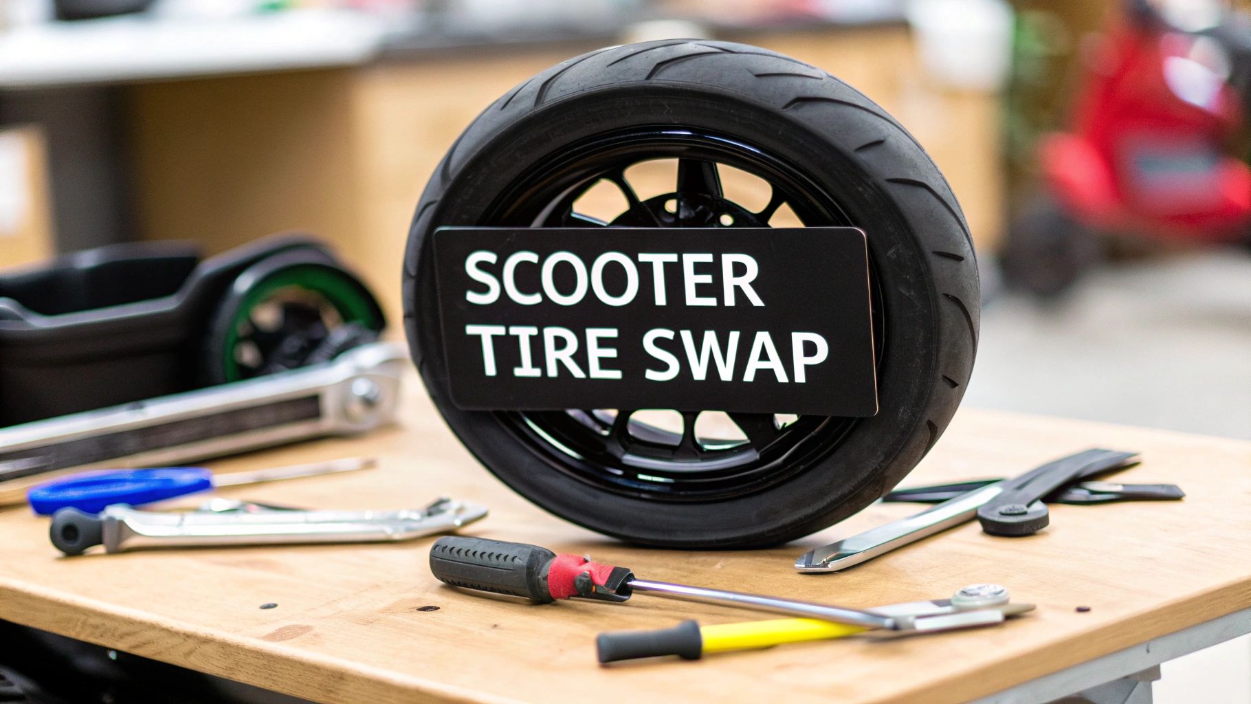How to replace scooter tire without losing your mind