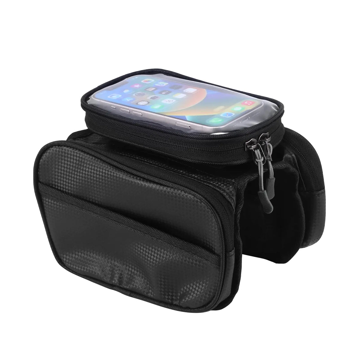 Viitech Bicycle Top Tube Bag，Comes With Rain Cover，Waterproof Bicycle Front Rack Bag，Top Tube Bicycle Bag Suitable Road Mountain Bike Outdoor Cycling Travel Hiking Bag Bike Accessories