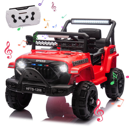 12V Kids Ride On Truck – Remote Control, Bluetooth, Suspension & Lights