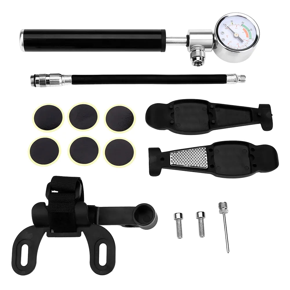 Portable High-Pressure Bicycle Pump for Mountain Bikes