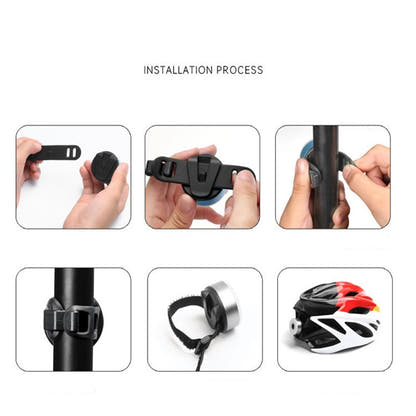 USB Rechargeable Bicycle Tail Light for Night Riding — supplier product illustration