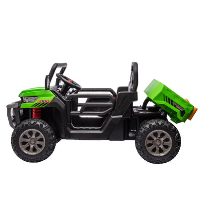 24V Kids Ride-On Dump Truck 2 Seater – Electric UTV with Remote & Tipping Bed