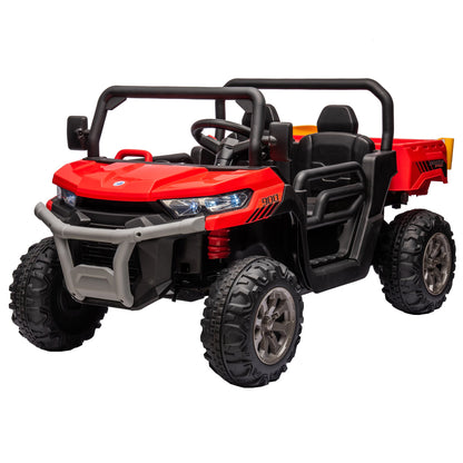 24V Kids Ride-On Dump Truck 2 Seater – Electric UTV with Remote & Tipping Bed