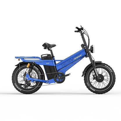 TESWAY X7 AWD electric bike display and controls