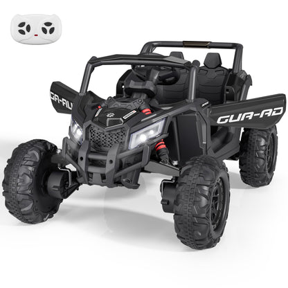 2 Seater Kids UTV Ride On Car – Remote Control, MP3, LED Lights & Safety Belt