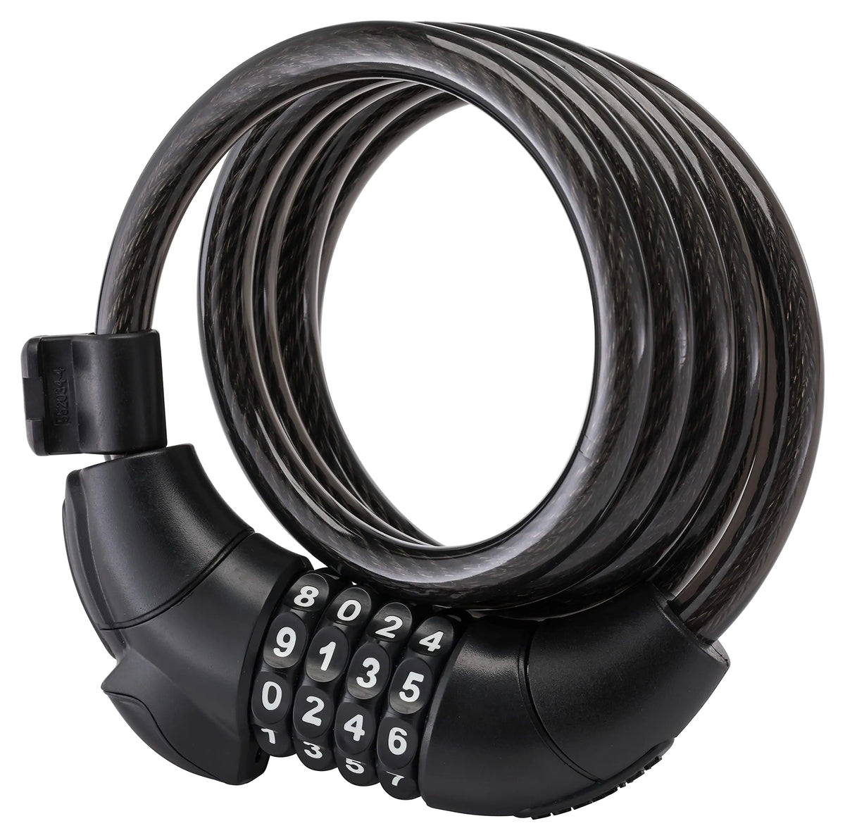 Schwinn Combination Bike Lock in Twisted Steel Cable With Light 5 feet x 10 mm Anti Theft Bicycle Lock Black Security Level 2