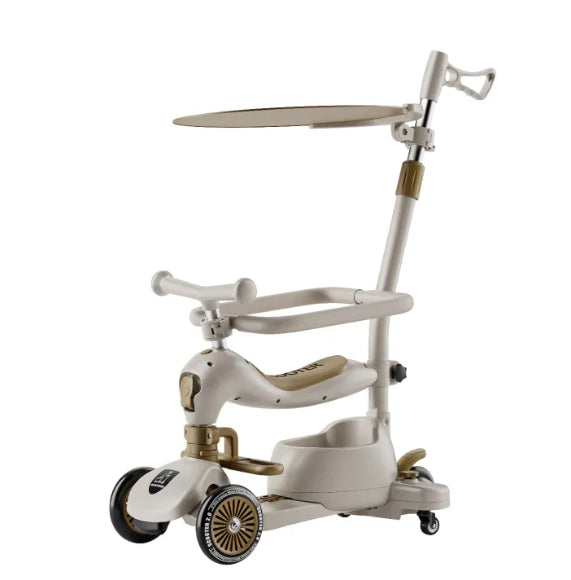 3-in-1 Kids Scooter 0–6 Years – Push, Ride-On & Balance Scooter with Sunshade 1