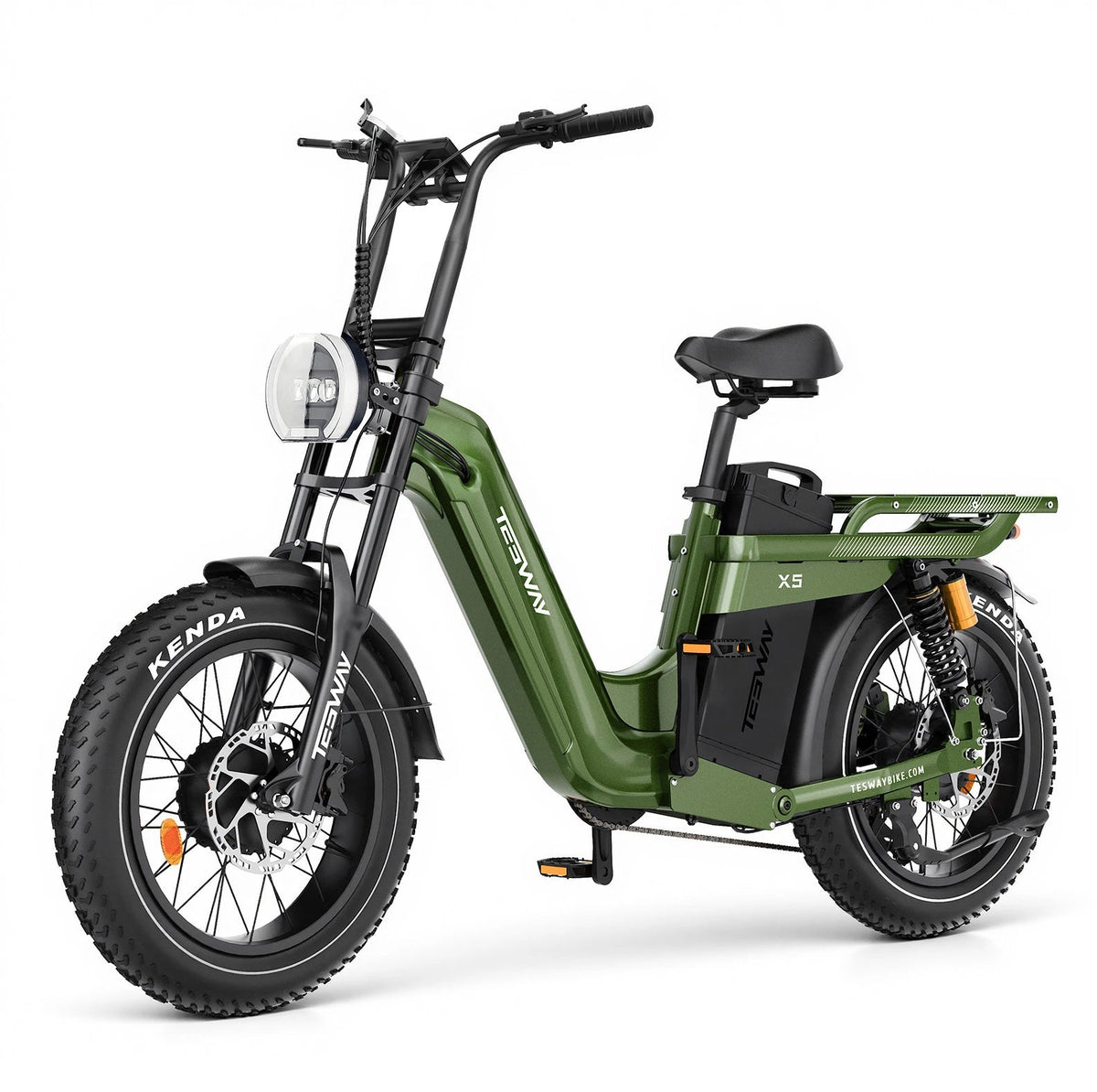 TESWAY X5 AWD electric bike all-terrain riding view