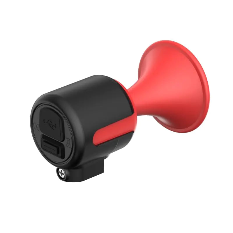 LESOVI Rechargeable Electronic Bike Horn – Red