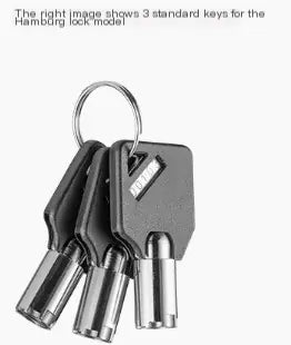 Folding Lock with Bicycle Chain Strip Design