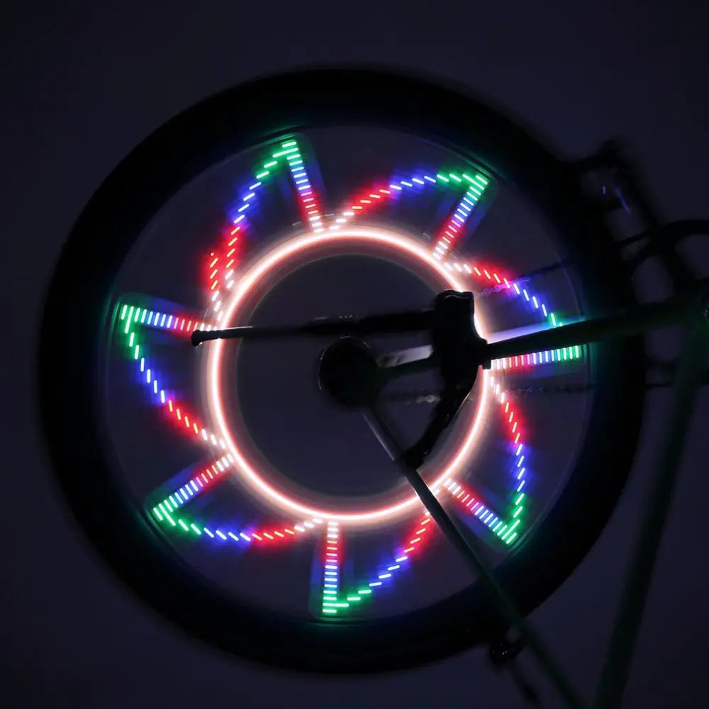 Bicycle Light with Spinning Wheel Effect