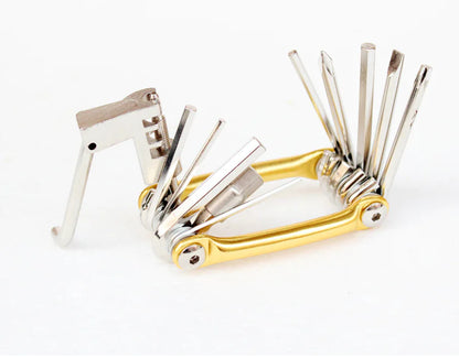 Bicycle Repair Tool Set with Hex Wrench and Chain Breaker
