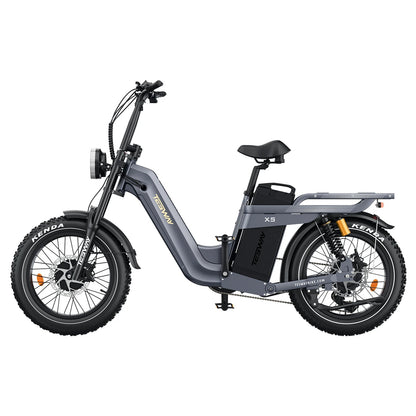TESWAY X5 AWD electric bike full suspension detail