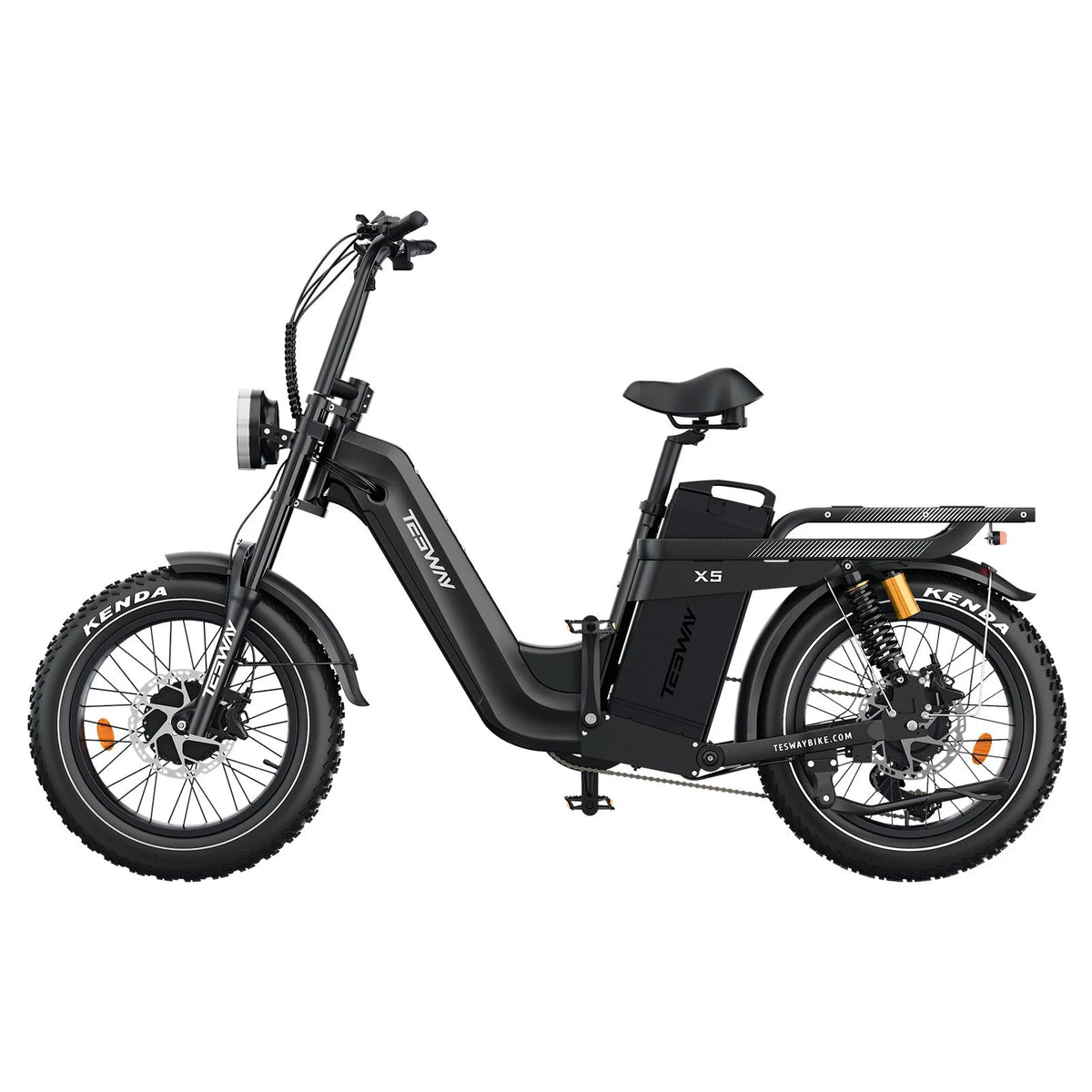TESWAY X5 AWD electric bike side profile