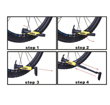 Mini Bicycle Pump for Mountain Bikes and Hand Pump