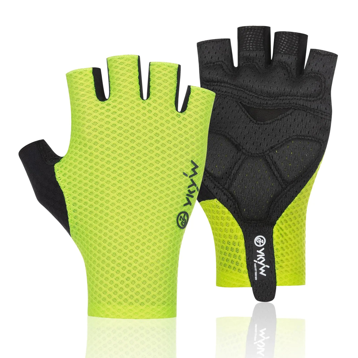 YKYWBIKE Upgraded Cycling Gloves-Breathable Pro Bike GlovesHalf Finger Padded Sport GlovesAnti-Slip Biking GlovesShock-Absorbing MTB Bicycle Gloves for Men Women