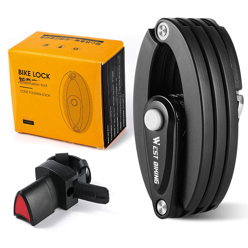 Folding Bicycle Lock for Mountain Bikes and Gear
