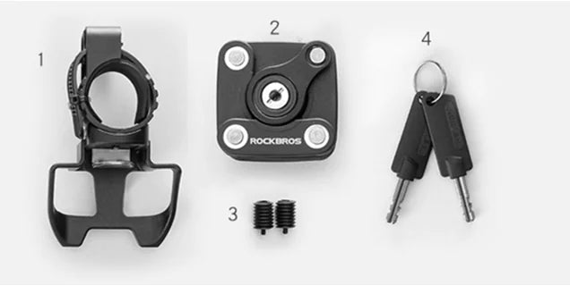 Bicycle Lock Anti-Theft Chain for Mountain and Electric Bikes