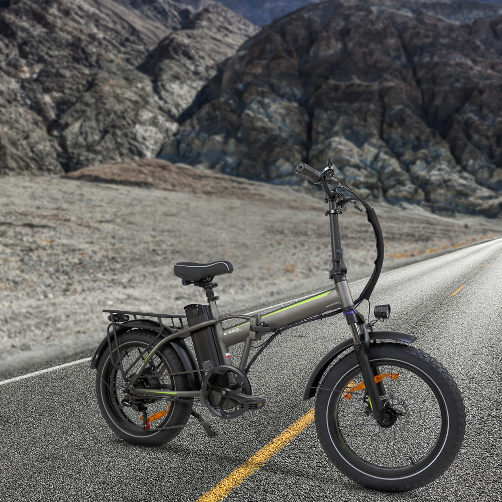 DriveTron DZ2031 Electric Bike – 500 W Motor, 48 V 13 Ah (~624 Wh), 35–45 km (22–28 mi) Range, 40 km/h (25 mph) Top Speed, 20″ (50 cm) Fat Tires, Shimano 7-Speed, LED Rear Light