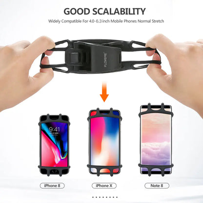 Floveme Bicycle Phone Holder with Shockproof Silicone Case